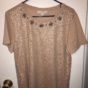 NWOT 🔥 Ann Taylor LOFT Sequin Shirt
